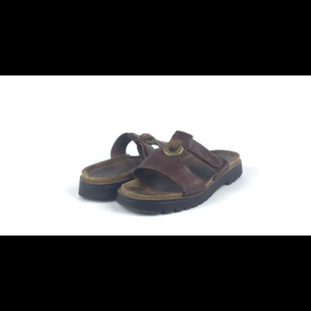 NAOT Women’s Cork Leather Sandals Size 8-8.5